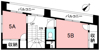 Stroll日本橋間取り図5F
