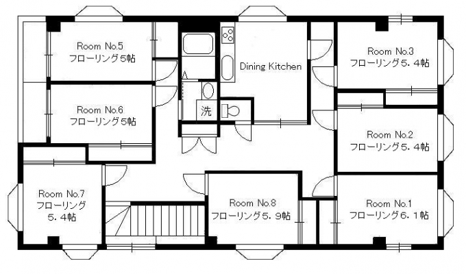 TOHTOシェアハウス世田谷間取り図